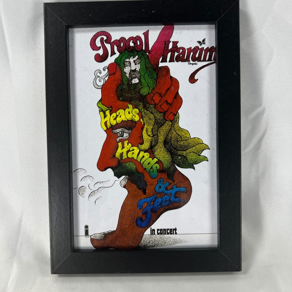 Procol Harum Heads‎ Hands & Feet Concert Art Print Framed 5x7 Rock Music Decor